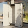 FURNIinspire Storage Sheds, Vertical Storage Shed with Flip Cover, Multiple Wall Panels and Ample Space for Outdoor Storage, White, 50"*29"*82" - 3 of 4