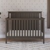 Child Craft Cottage Flat Top Crib, Dresser and Topper Nursery Set, 3-Piece, Includes 4-in-1 Convertible Crib, Dresser and Topper (Dapper Gray) - 4 of 4