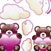 Slickblue Twin Bear Wall Decals 13" x 23.5" - Cute Bear Vinyl Stickers for Kids' Room & Bedroom Decor - 2 of 3
