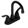 Gulches Matt Black 2-Handle Bathroom Sink Faucet, 12.06" with 360° Swivel Spout - 2 of 4