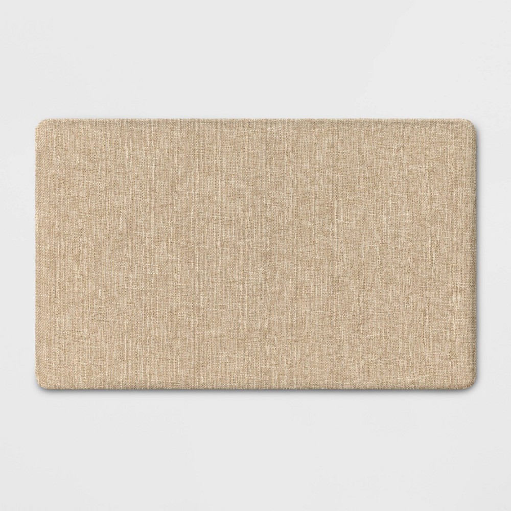 Photos - Doormat 1'6"x2'6" Rectangle Indoor Floor Mat Tan - Threshold™