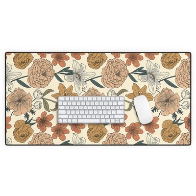 Emanuela Carratoni Spring Floral Mood Desk Mat - Deny Designs