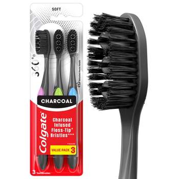 Colgate 360 Charcoal Toothbrush Soft - 3ct