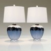 360 Lighting Hulda 26" High Blue Art Glass Table Lamp Set of 2 - 2 of 4