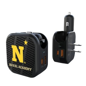NCAA AAC Universities Text Backdrop 18-Watt 2 in 1 USB A/C Charger - 1 of 3