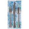 Design Imports Blue Watercolor Paisley Print Outdoor Napkin Set/6 - 3 of 4