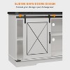 Jojoka Farmhouse TV Stand and Entertainment Center for TV Up to 65 Inches with Sliding Barn Doors and Adjustable Shelf - 3 of 4