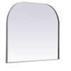 Elegant Lighting Metal Frame Arch Mirror 36x30 Inch in Black - 3 of 4