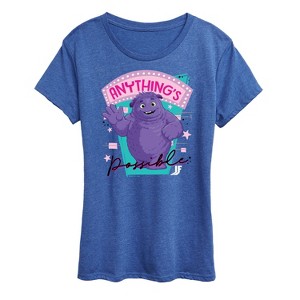 Women's - IF Movie - Blue Character Anything's Possible Short Sleeve Graphic T-Shirt - 1 of 4