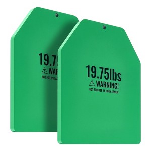 VEVOR Weight Vest Plates, 19.75 LB Pairs, Premium Steel Weighted plates, Contoured Ergonomic Fit – WODs, Additional Weight for Weight Vests - 1 of 4