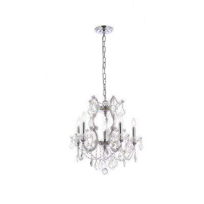 Elegant Lighting Maria Theresa 6 - Light Pendant in  Chrome