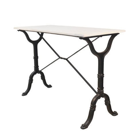 Lånte Smil afrikansk Draven Marble Top Console Table White/black - Carolina Chair & Table :  Target