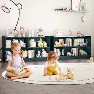 Tinyhomie Wooden Storage Cabinet with 5 Sections, Montessori Kids Bookshelf and Toy Organizer for Nursery, Playroom & Classroom - 1 of 4