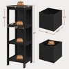 Yaheetech Wooden Bathroom Floor Cabinet Storage Cabinet with 2 Drawers - 3 of 4