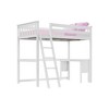 Max & Lily Twin Loft Bed, Solid Wood High Loft Bed with Desk and Ladder for Kids - 2 of 4
