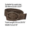 Allegra K Women's Woven Decor Adjustable Wide Dress Waist Belts 58-84cm/22.83-33.07" - 3 of 4