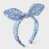 Toddler Girls' 3pk Demin Eyelet Headband and Bow Clips - Cat & Jack™ - 2 of 3