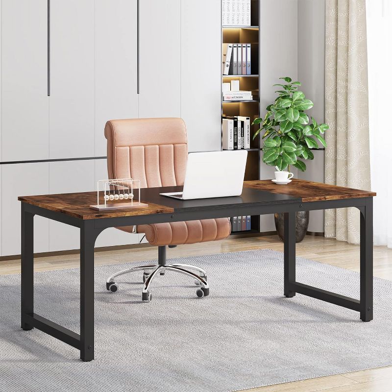 Tribesigns Large Office Computer Desk, 63" Modern Workstation Table, 2 of 7