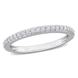 EVERLY JEWELRY | Sterling Silver 1/4 CT DEW Created Moissanite-White Eternity Ring - 1 of 4