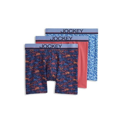 Jockey Men's True Style 6" Boxer Brief - 3 Pack