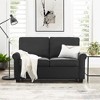 DOMETOUR Loveseat Sofa Sleeper Body-Black - 4 of 4