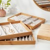 9 X 12 Stackable Bamboo Accessory Tray Set With Lid - Brightroom™ : Target