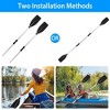 LakeForest"2Pcs Detachable Kayak Paddles Aluminum Alloy Oars for Canoe, Boating, Fishing, and Kayaking"Black - 2 of 4