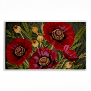 Stupell Industries Vintage Midnight Garden Blooms Printed Plush Bathroom Floor Mat, design by Nicole Tamarin - 1 of 4