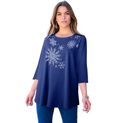Roaman's Ultimate Three Quarter Sleeve Swing Tee