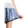 Women's Tie Dye Shorts With Tassel Trim - umgee - 2 of 4