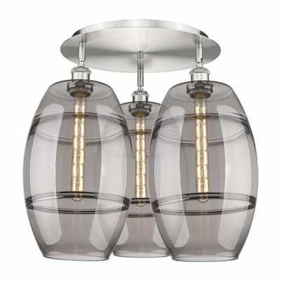 Vaz - 3 Light Flush Mount In Industrial Style-19.5 Inches Tall and 21.75 Inches Wide