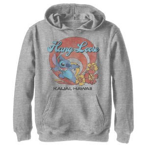 Boy's Lilo & Stitch Hang Loose Kauai Hawaii Pull Over Hoodie - 1 of 4