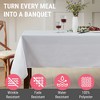 HLC.ME Lincoln Stripe Fabric Tablecloth, Advanced Water, Fade, Stain, and Wrinkle Resistance - 3 of 4