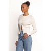 Searie Ribbed Cardigan Top - 2 of 4