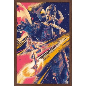 Trends International Marvel Fantastic Four: First Steps (2025) - Galactus & Silver Surfer Framed Wall Poster Prints - 1 of 4