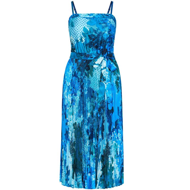 Women's Plus Size Jayda Print Dress - blue | CITY CHIC, 4 of 7