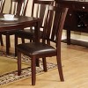 Vynxaria Set of 2 Beige Upholstered Dining Chairs with Tufted Backs and Nail - Head Trim, Ideal for Living Room & Dining Room - 3 of 4