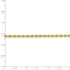 Black Bow Jewelry 3.25mm 10k Yellow Gold Diamond Cut Solid Rope Chain Anklet or Bracelet - 4 of 4