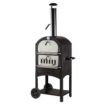 Evergreen Charcoal Grill/Oven- 25.39 x 61.42 x 19.68 Inches Outdoor Safe and Weather Resistant for Outdoor Dining and Heating