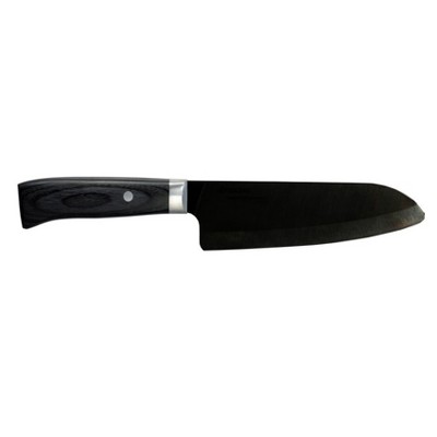 Kyocera 6 Inch Chef's Santoku Knife with Pakka Wood Handle