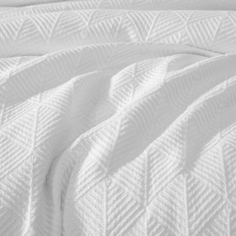 Riverbrook Home 3pc Dalan Matelasse Comforter Set White, 6 of 7