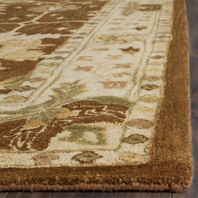 Antiquity Hand Tufted Brown and Beige Wool Area Rug