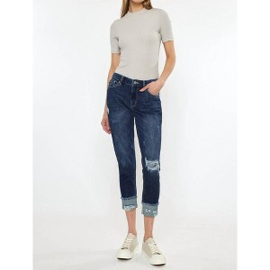 Women's BERNICE HIGH RISE BOYFRIEND JEANS - KanCan - 1 of 4
