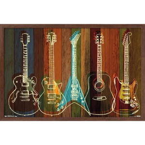 Trends International Guitars Wall Art Framed Wall Poster Prints - 1 of 4