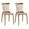 Farmhouse Dining Chair Set Of 2, Solid Wood Dining Room Chairs With Spindle High Back, Kitchen Chairs With Anti-slip Rubber Feet For Home Restaurant - 3 of 4
