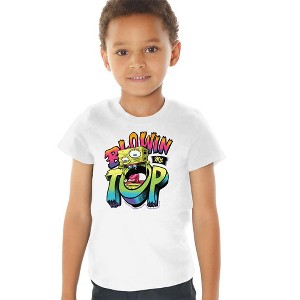 Toddler Boys' Spongebob Squarepants Blowin My Top T-Shirt White - 1 of 4