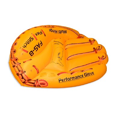 Swimline 62" Inflatable Baseball Glove 1-Person Swimming Pool Raft Float - Orange