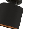 Livex Lighting Sentosa 1 - Light Semi-Flush Mount in  Black - 4 of 4