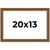 PosterPalooza | Classic Gold Picture Frame - UV Acrylic, Backing Board, Hanging Hardware Included - 2 of 4