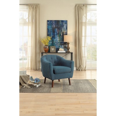 Grungis Polyester Accent Chairs,Living Room Chairs with Button Tufted and Espresso Finish Legs,Comfy Chairs for Living Room,Bedroom